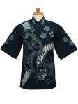 Hem Batik Tulis Motif Burung Biru