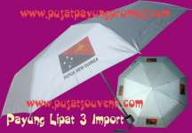 Payung Lipat 3 Import Silver