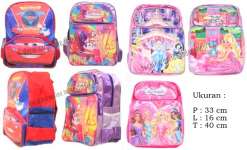 Tas sekolah Ransel import 3 resleting