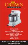 CROWN SPIRAL MIXER CR-MSJ-15