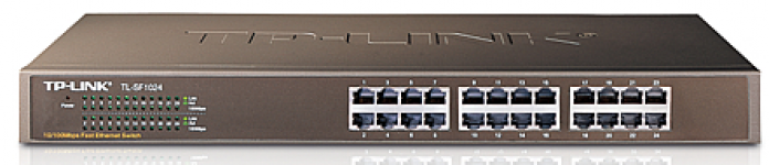 TP-LINK TL-SF1024 24-Port 10/ 100Mbps Rackmount Switch