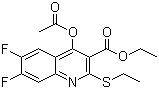 Ethyl 4-acetoxy-6,  7-difluoro-2-ethylmercaptoquinoline-3-carboxylate