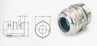 Cable Gland Nickle Plated IP68,  Matric Thread