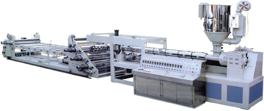 plastic panel producing machine