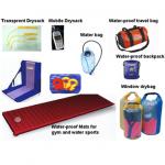 water proof bags and air inflation mats