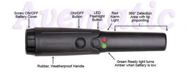 Great Sale : Metal Detector Handhelds Garrett Tactical THD ( 1165900) dapat Bonus Battery Recharger dan Adaptor Charger
