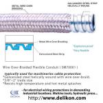 SPR-EDU-AS braided flexible metallic conduit for aluminum mill furnaces wirings