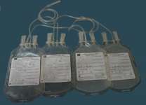 Quadruple blood bags