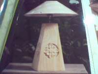 LAMPU MEJA BATU PARAS BENTUK PAHAT BUNGA ( TABLE LAMPS)