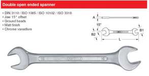 KS Tools Double open ended spanner