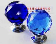 Crystal Cabinet Knobs 30mm Blue Knobs