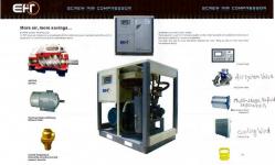 " EFT " Compressor / kompressor SCREW ( EUROPE LATEST TECHNOLOGY ) . ( Italy) ,  7 - 13 Bar