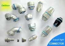 DELIKON metallic liquid tight connector,  liquid tight connector and fittings metal connector