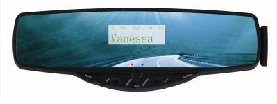 Rearview Mirror Bluetooth Handsfree Car Kit with Caller ID and Detachable Wireless Headset VTB-88B1