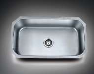 stainelss steel undermount single bowl sink