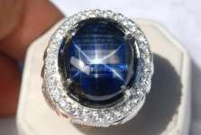 Batu Mulia Royal Blue Star UnHeat Big Size ( SPS 098 + Sertifikat)