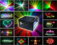 analogue modulable ILDA interface RGB cartoon laser stage lights