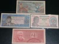 4 LEMBAR UANG KERTAS PECAHAN 2 1/ 2 RUPIAH