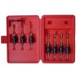 7pcs taper point drills set with counterbore and countersink
