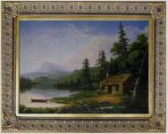 100% Handmade landscape oil painting on wooden frame with LOW PRICE