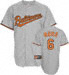 Baltimore Orioles 6 Mora Grey Throwback Jersey