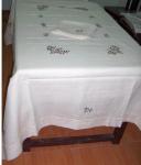 hand embroidery table cloth