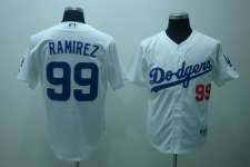 Dodgers #99 Ramirez white/grey