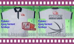 Polo Shirts cotton sablon LA Lights- UKM Basket