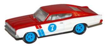 Johnny Lightning 1/ 64 - 40th Anniversary - ' 66 Dodge Charger - White/ Red