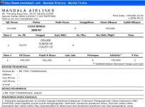 E-Ticket fisik Mandala Airline