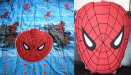 KIDS BALMUT ( Bantal Isi Selimut) Kepala SPIDERMAN