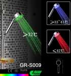 temperature controled color changing led hand shower,  S009