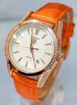 TAG HEUER CARRERA Leather Strap ( Orange) For Ladies