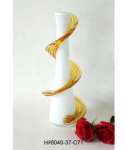 Flowing Ribbon Art Glass Vase