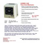Mesin Absensi Kartu ; Time Clock COPER S 260 Mechanic