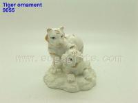 Ceramic tiger ornaments