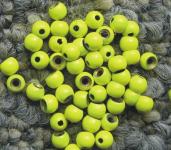 yellow painted tungsten beads