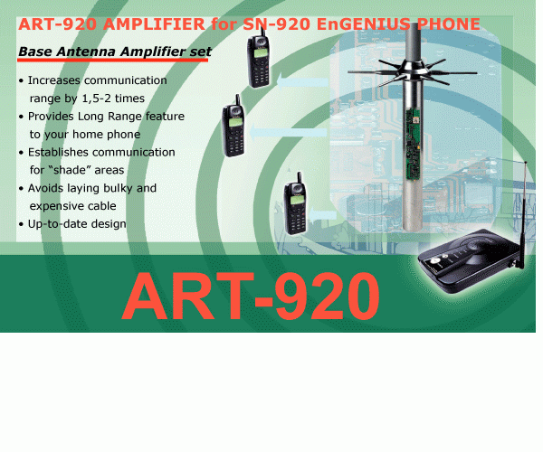Antenna amplifiers for Long Range Cordless Phones SENAO and others