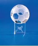 3d inner laser crystal football award