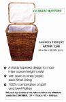 TAPERED LAUNDRY BIN MADE of RATTAN