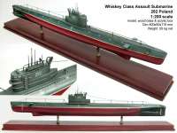 1: 200 SS Whiskey Class Submarine model,  miniatur kapal selam Monkasel KRI Pasopati