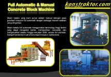 Full Automatic & Manual Concrete Block Machine