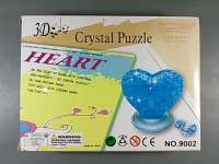 3D CRYSTAL PUZZLE,  HEART,  LING ZHI,  No.9002