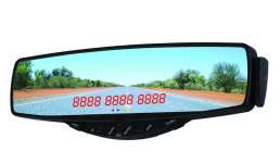 Bluetooth Rearview Mirror Handsfree Car Kit with Caller ID and Built-in Rechargeable Battery