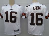 Cleveland Browns 16 Joshua Cribbs White Jerseys