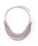 Double lubricious lapped necklace purple