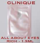CLINIQUE ALL ABOUT EYES RICH 1.5ML: RP. 10.00 SALE RP. 7.000
