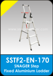 Snager Step Fixed Aluminium Ladder / Tangga Kerja Aluminium Lipat Pijakan Kokoh