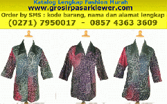 Blus Batik Kerja Suryani WB6858 GrosirPasarKlewerCom