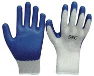 smooth latex coated cotton working glove